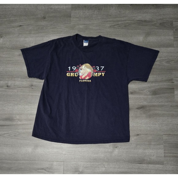 Disney Other - Vintage Disney Grumpy T-Shirt Mens XL Blue Double-Sided Cotton